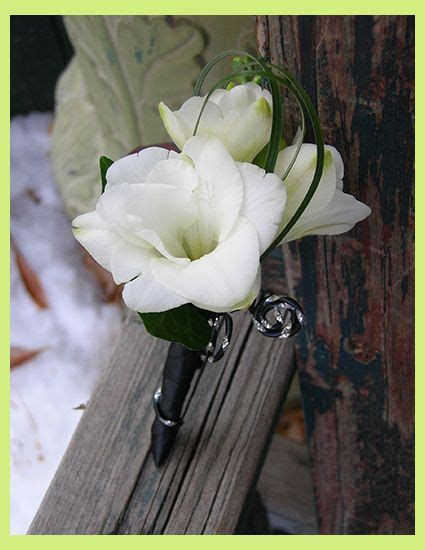 White Freesia Boutonniere Prom Flowers From Stems A Flower Shop In
