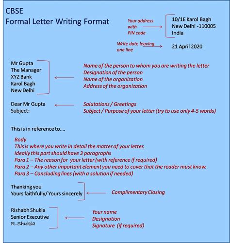 The letter of complaint falls under the formal category. Crayonsler: Formal Letter and Informal Letter Format and ...