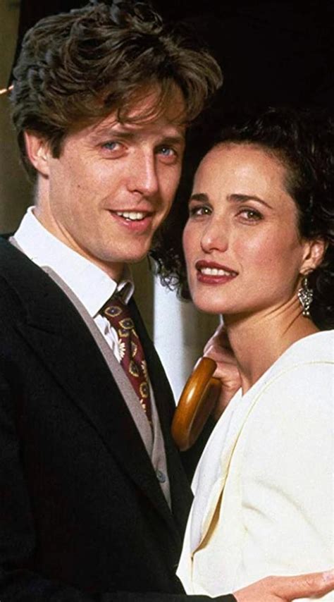 1994 Hugh Grant And Andie Macdowell Four Weddings And A Funeral R