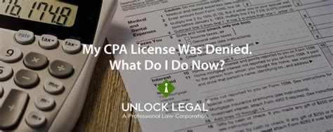 California Cpa License Application Denial Appeal Unlock Legal