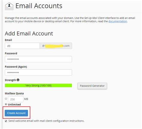 How To Create An Email Account In Cpanel Knowledgebase D9 Solutions