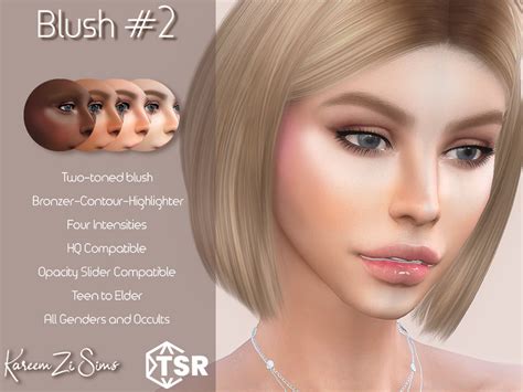 The Sims Resource Blush 2 In 2022 Makeup Looks Bronzer Contour Blush