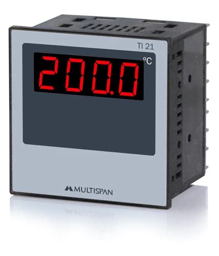 Multispan Digital Temperature Indicators Fixed Input Sizedimension 72 X 72 Mm Model Name