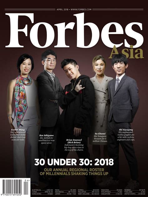 Forbes Releases 2018 30 Under 30 Asia List