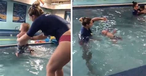 Video Shows Month Old Being Thrown In The Pool Sparks Outrage Rare