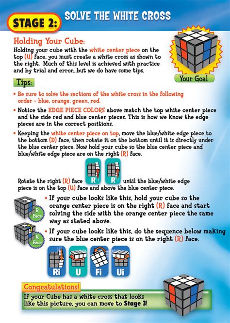 Rubik's cube algorithms stage 6. Rubik's Cube: stage 2, the white cross | Waldenyan Wiki ...