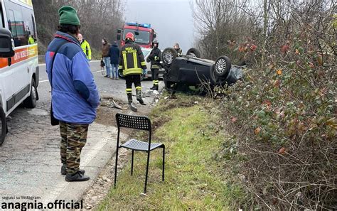 Piglio Incidente Al Km Della Via Anticolana Anagnia