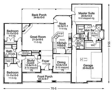 Country Style House Plan 3 Beds 2 Baths 2471 Sqft Plan 120 201