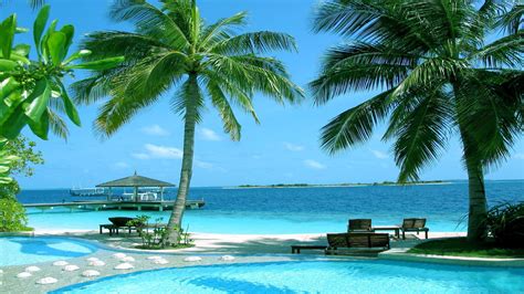 Paradise Beach Resort In The Maldives