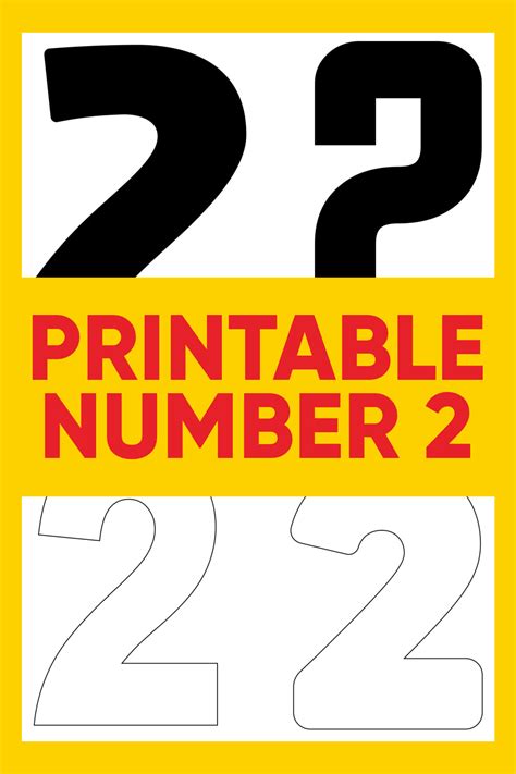 7 Best Printable Number 2
