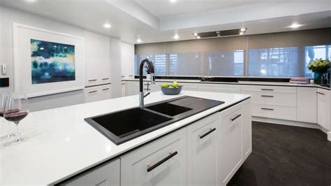 The Block Luke And Ebonys Kitchen In Polytec Somersby Thermolaminated