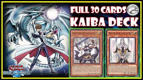 Yugioh Duel Links Blue Eyes Deck 2022 With Full 30 Cards In Deck