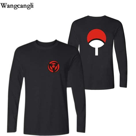 Wangcangli Anime Naruto Mens T Shirts With Long Sleeve Cotton Naruto