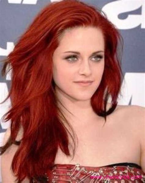Kristen Stewart Frisuren Rote Haarfarbe Kristenstewart Hairstyles