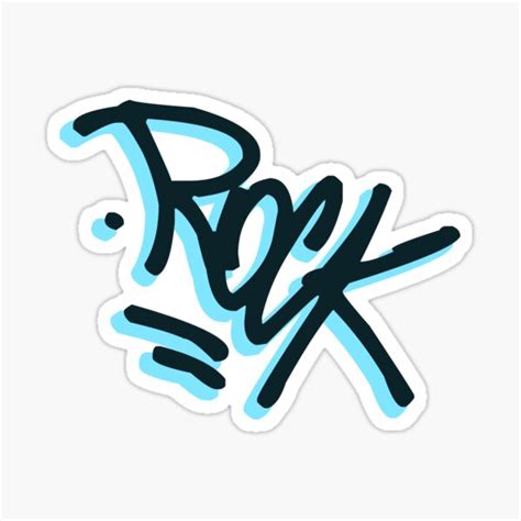 Graffiti Tag Rock Sticker By Ffelder Redbubble