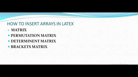 Mar 28, 2021 · examples matrix 3 x 3 in latex. How to insert array |matrix|permutation matrix|determinant ...