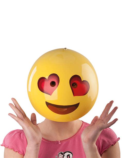 Máscara Smiley Enamorado Adulto Esta Máscara De Emoticono Es Para