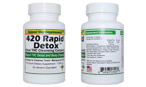 Thc Detox 420 Rapid Detox Body Cleanse Groupon
