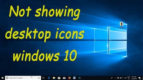 Icons Not Showing Windows 10 Hide Windows 10 Desktop Icons Youtube