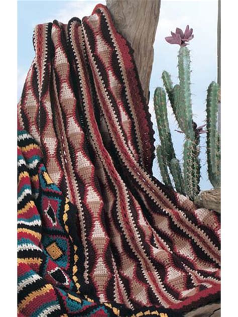 Navajo Triangle Strips Free Crochet Afghan Pattern