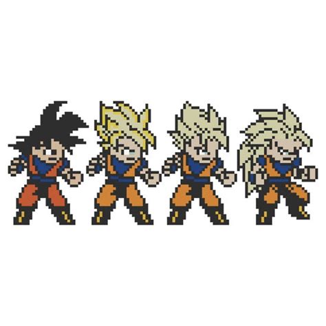 Partnering with arc system works, dragon ball fighterz maximizes high end anime graphics and brings easy to learn but difficult to master fighting gameplay. 38 best images about pixelart dbz on Pinterest | Bead patterns, Pixel art and Dragon ball z