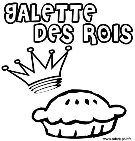 Coloriage Galette Des Rois dessin