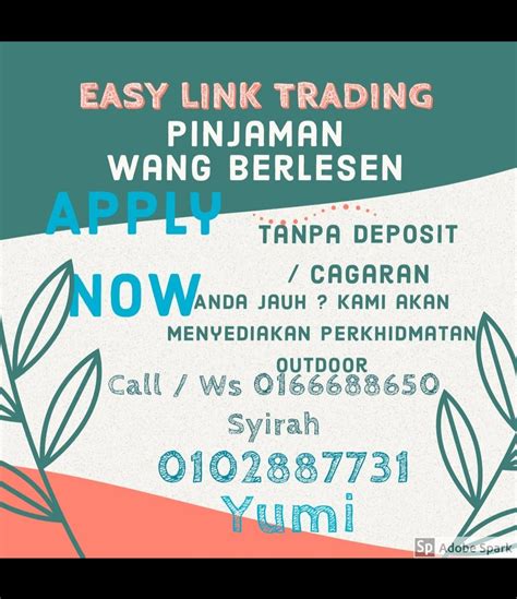 Pinjaman peribadi wang berlesen cepat & selamat. Pinjaman berlesen Kajang Easy link trading : EASY LINK ...