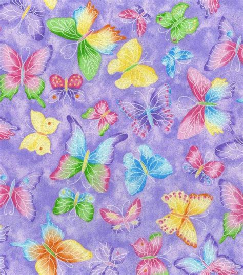 Fabric Butterfly Purple Butterfly Butterfly Wallpaper Butterfly