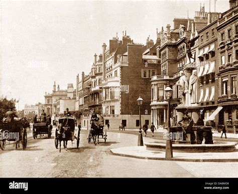London Park Lane Victorian Period Stock Photo Royalty Free Image