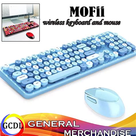 Mofii Sweet Mixed Color Wireless Keyboard And Mouse Combo Gaming