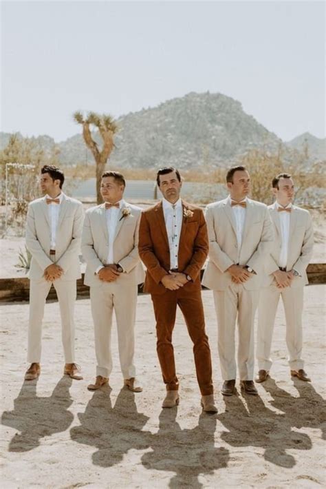 Men Rustic Suit Beige Men Suit Beach Wedding 2 Pc Suit Groom Etsy