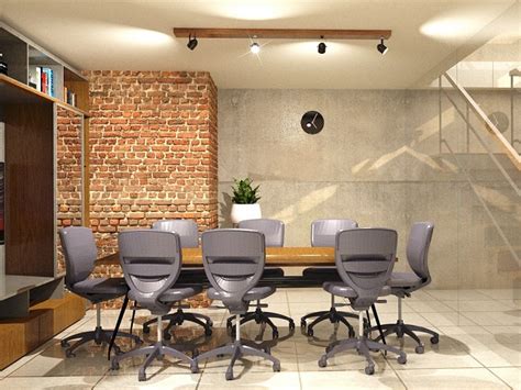 Meski berukuran mungil, desain ruang kerja kecil tetap harus memerhatikan beberapa hal; Ruang Kerja Industrial; Desain Interior Ruang Kerja Masa ...