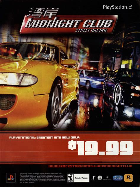 Midnight Club Street Racing Ps2 Cover