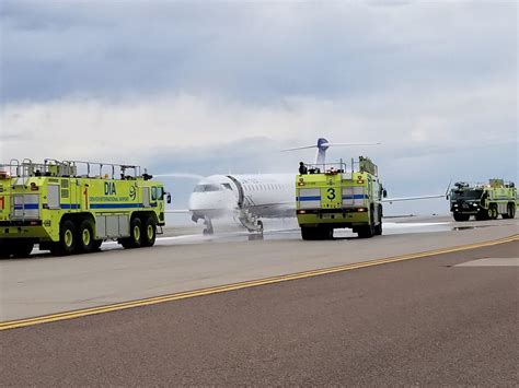The airport is commonly referred to as den airport or dia. United Airlines plane catches fire during landing at ...