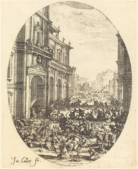 The Massacre Of The Innocents Second Plate Drawing By Jacques Callot