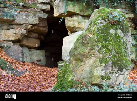 Hermits Cave At Batsford Arboretum England Stock Photo Alamy