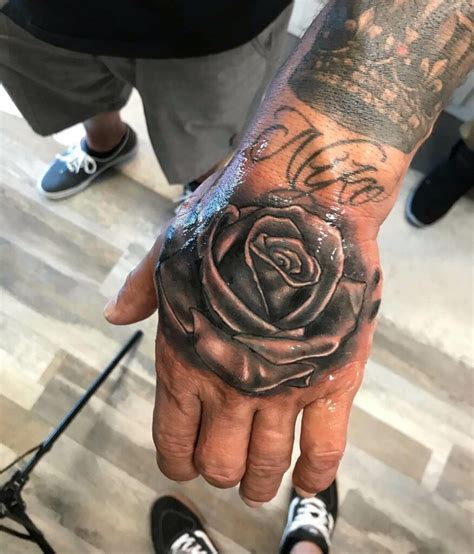 11 Rose Hand Tattoo Male Ideas Youll Have To See To Believe Alexie