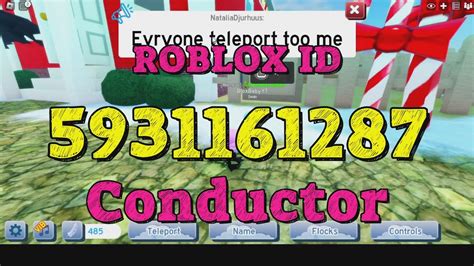 Conductor Roblox Song Codes Youtube