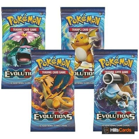 Pokemon Xy Evolutions 4 Sealed Booster Packs Xy 12 Trading Card Game