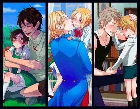 the bad touch trio being awesome and caring big brothers ♡ hetalia anime hetalia hetalia france