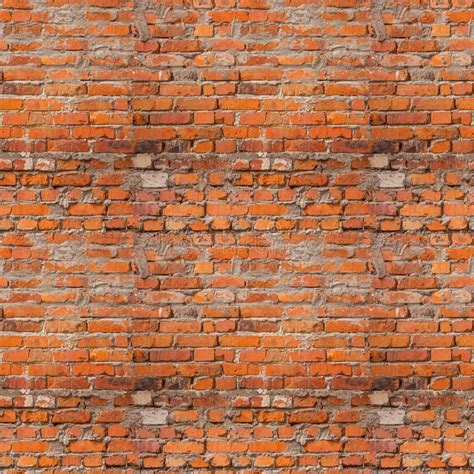 Brown Brick Wall With Cement Seamless Pattern Stock Photo Image Of