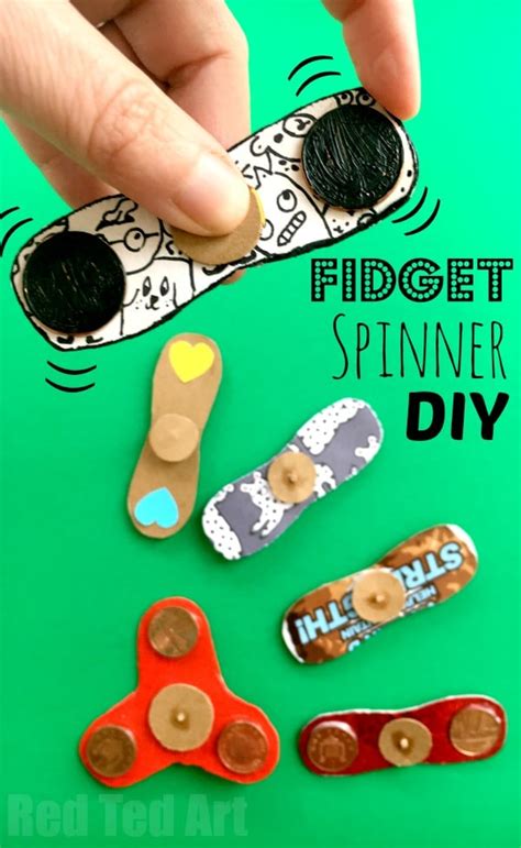 Fidget Spinner Craft Red Ted Arts Blog