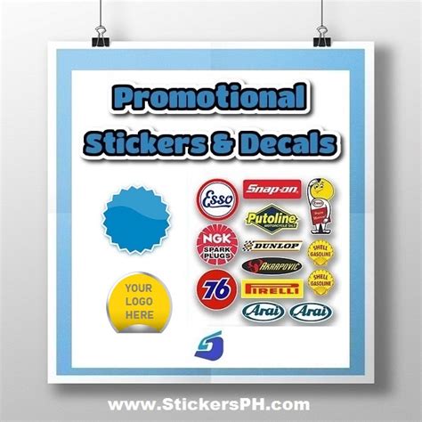 Custom Promotional Stickers Labels And Decals Philippines