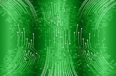 Premium Vector Green Cyber Circuit Future Technology Concept Background