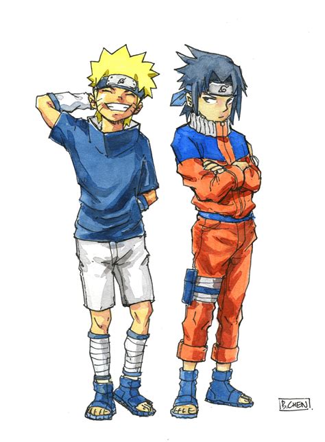 Naruto X Sasuke Outfit Swap Oc Ink And Watercolor Rnarutosme