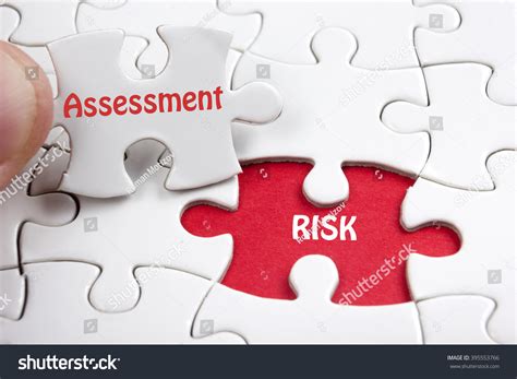 Risk Assessment Missing Jigsaw Puzzle Pieces Stock Photo 395553766