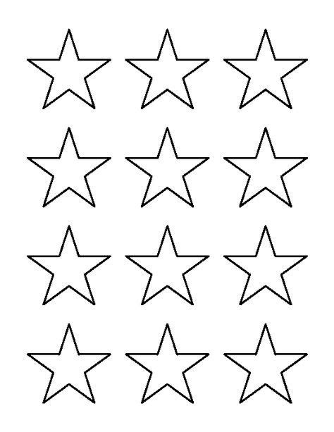 2 inch star pattern. Use the printable outline for crafts, creating