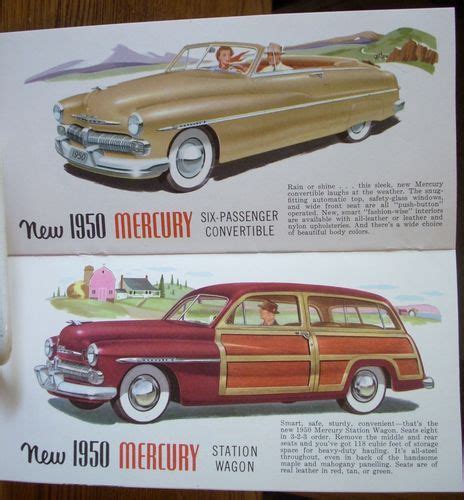 Sell 1950 50 Mercury Quick Facts Dealership Sales Folder In Holts