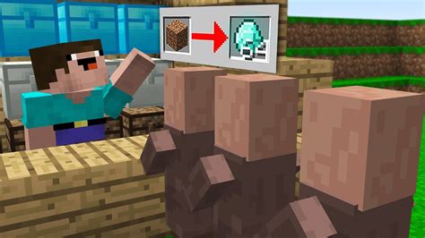 Noob Opened A Shop For Dirt In Minecraft Noob Vs Pro Youtube