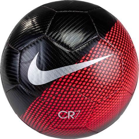 Nike Cr7 Prestige Soccer Ball Blackflash Crimsonsilver Soccer Master